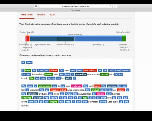 Tone Analyzer — умный сервис для распознавания эмоций в тексте