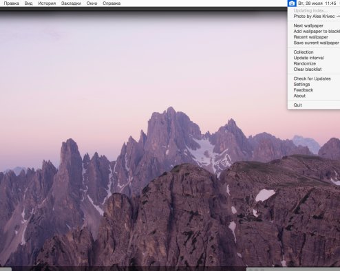 Unsplash Wallpaper — приложение с отличными обоями для OS X