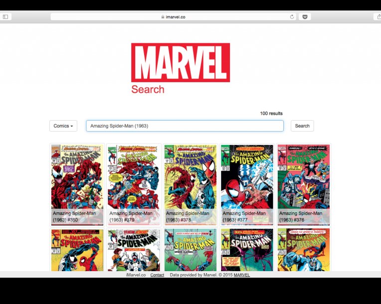 Imarvel.co — поисковик по 70-летней истории вселенной Marvel