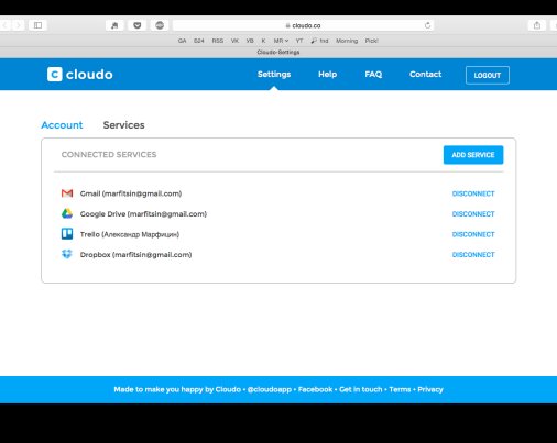 Cloudo: работайте с разными облачными сервисами в одном приложении