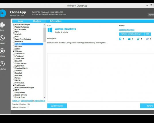 CloneApp — резервное копирование программ перед переустановкой Windows