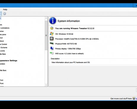 Winaero Tweaker — самый простой способ изменить скрытые настройки Windows 10
