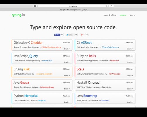 Typing — сервис для тренировки написания кода